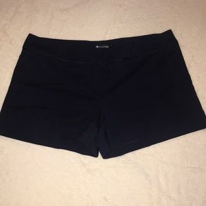 NY & Co 7th Ave Navy Dress Shorts